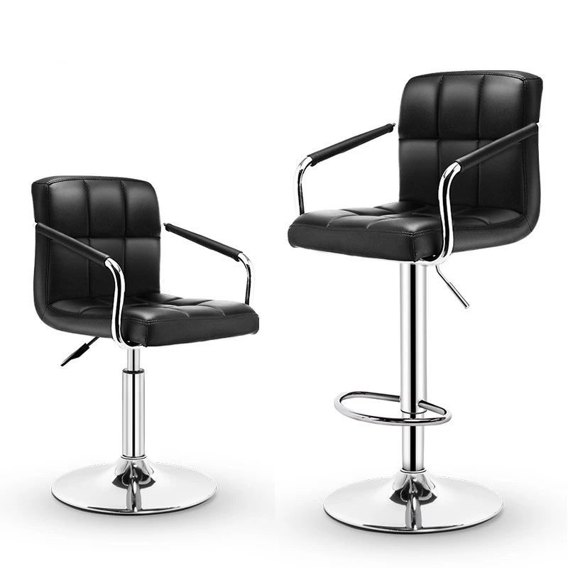 吧台椅家用吧椅升降高凳子靠背高脚凳前台椅子收银台酒吧吧凳简约