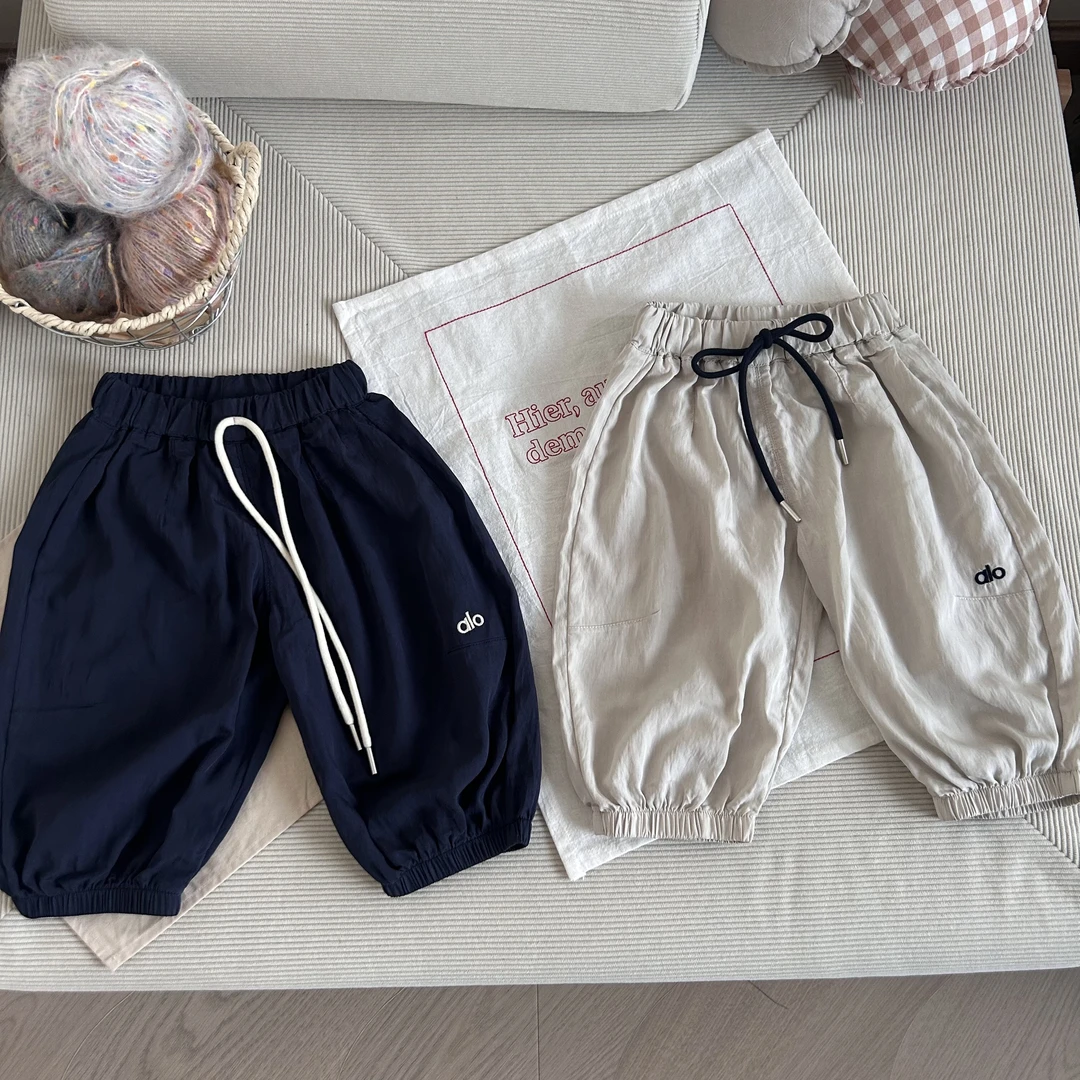 CS210-儿童夏季男童韩版设计休闲裤薄款帅气儿童休闲裤