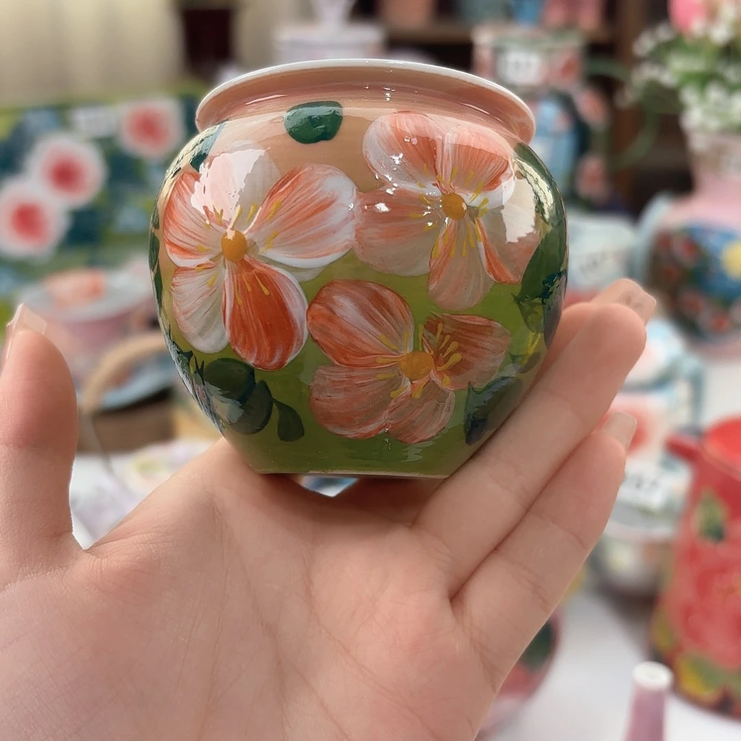 景德镇手绘高温釉下彩陶瓷茶具