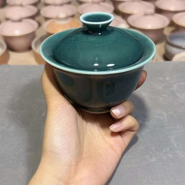 龙泉云间青瓷小米茶器