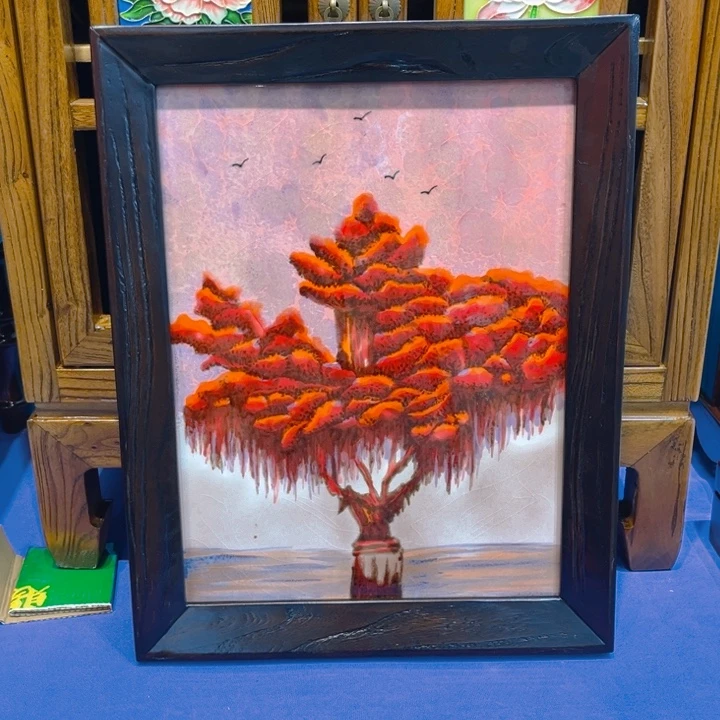 盖子款瓷板画艺术作品