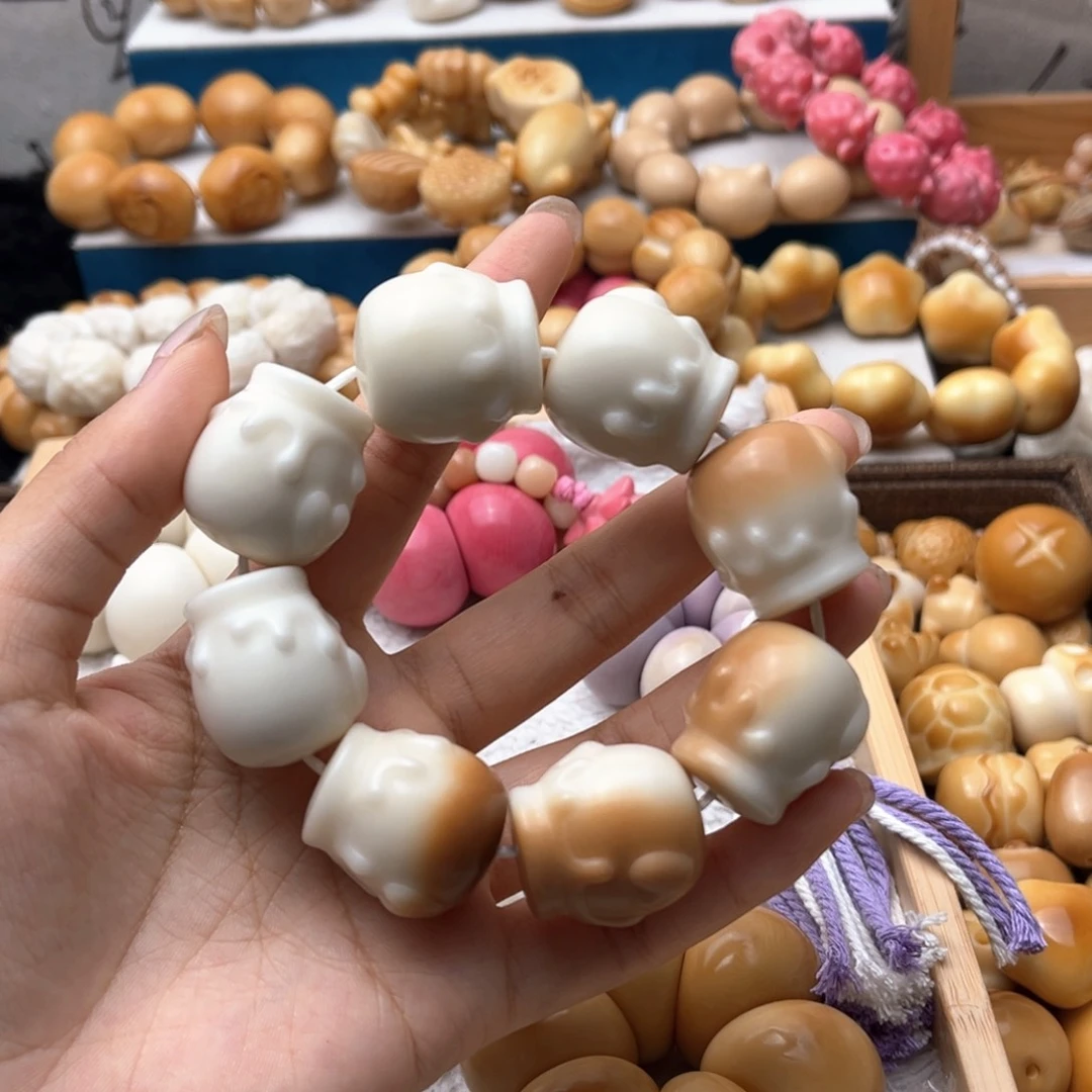 吊坠菩提根/象牙果渐变蜜罐2526+
