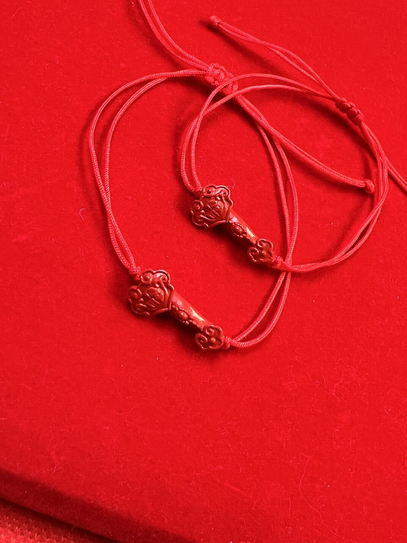 含辰砂工艺品【缘聚德珠宝】红砂水飞砂如意手链脚链男女同款