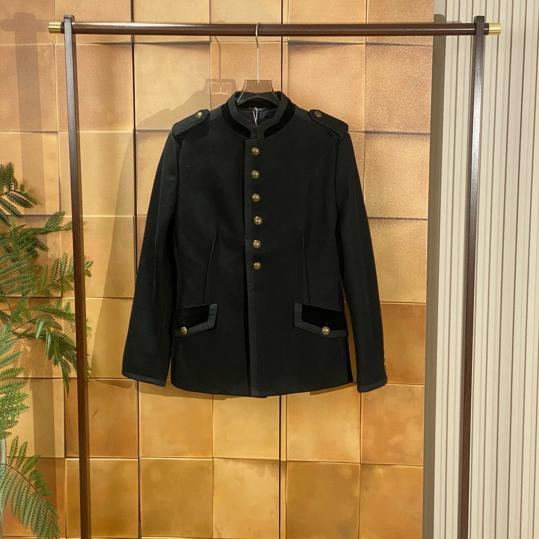 99新  DG黑色宫廷风羊毛外套/48码/99新/26368