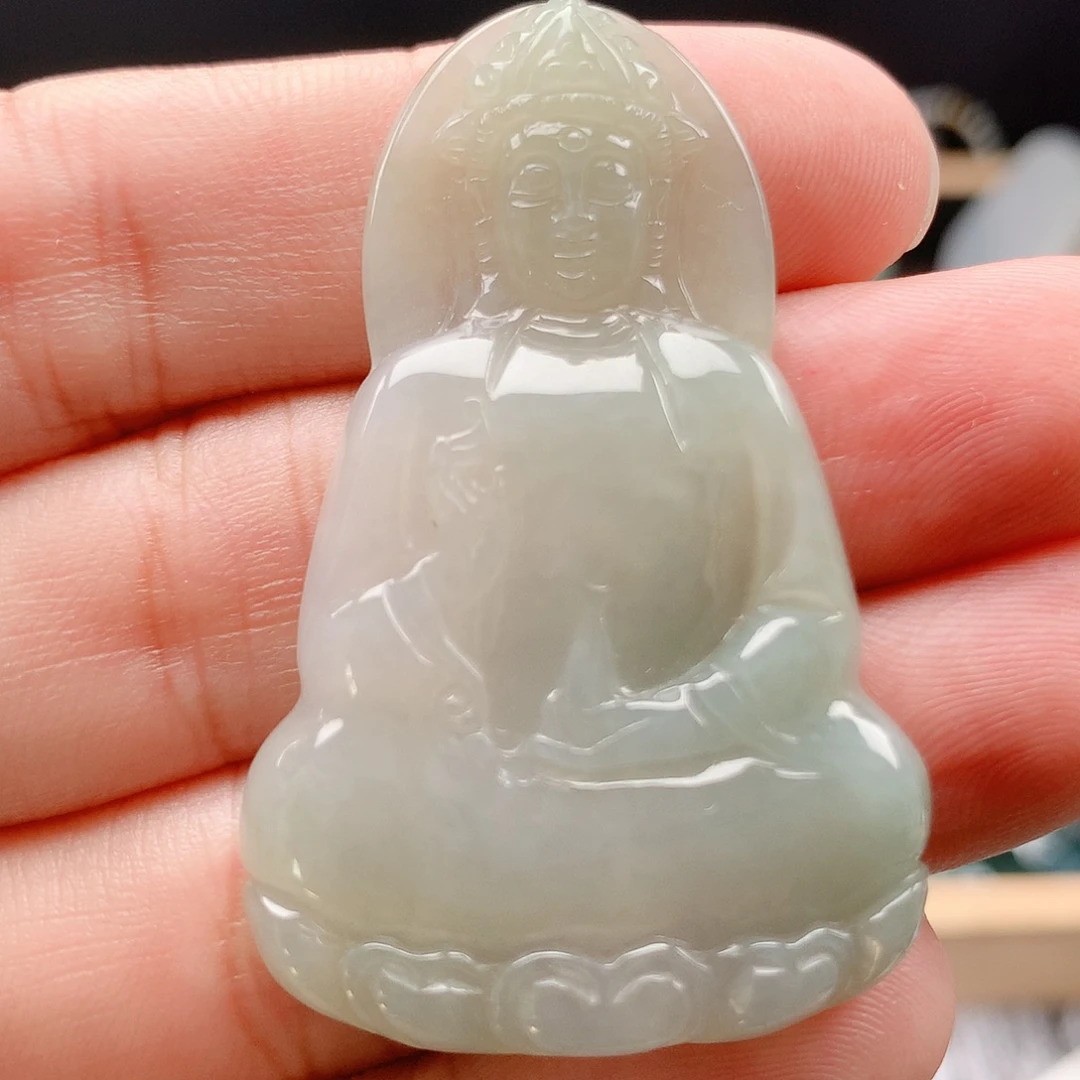 吊坠(不含链)未镶嵌翡翠43素衣观音