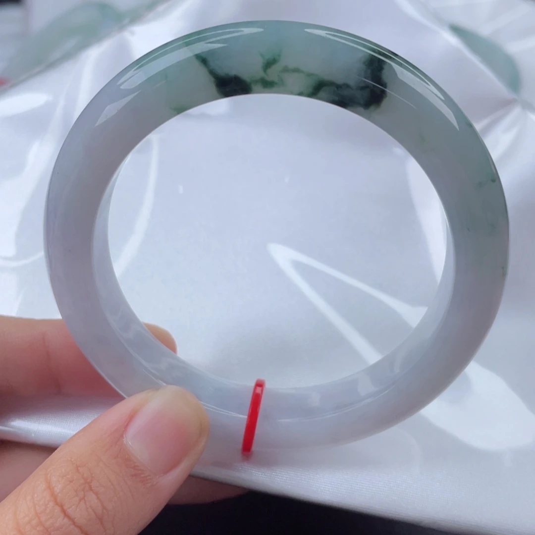 翡翠手镯未镶嵌57.8正圈