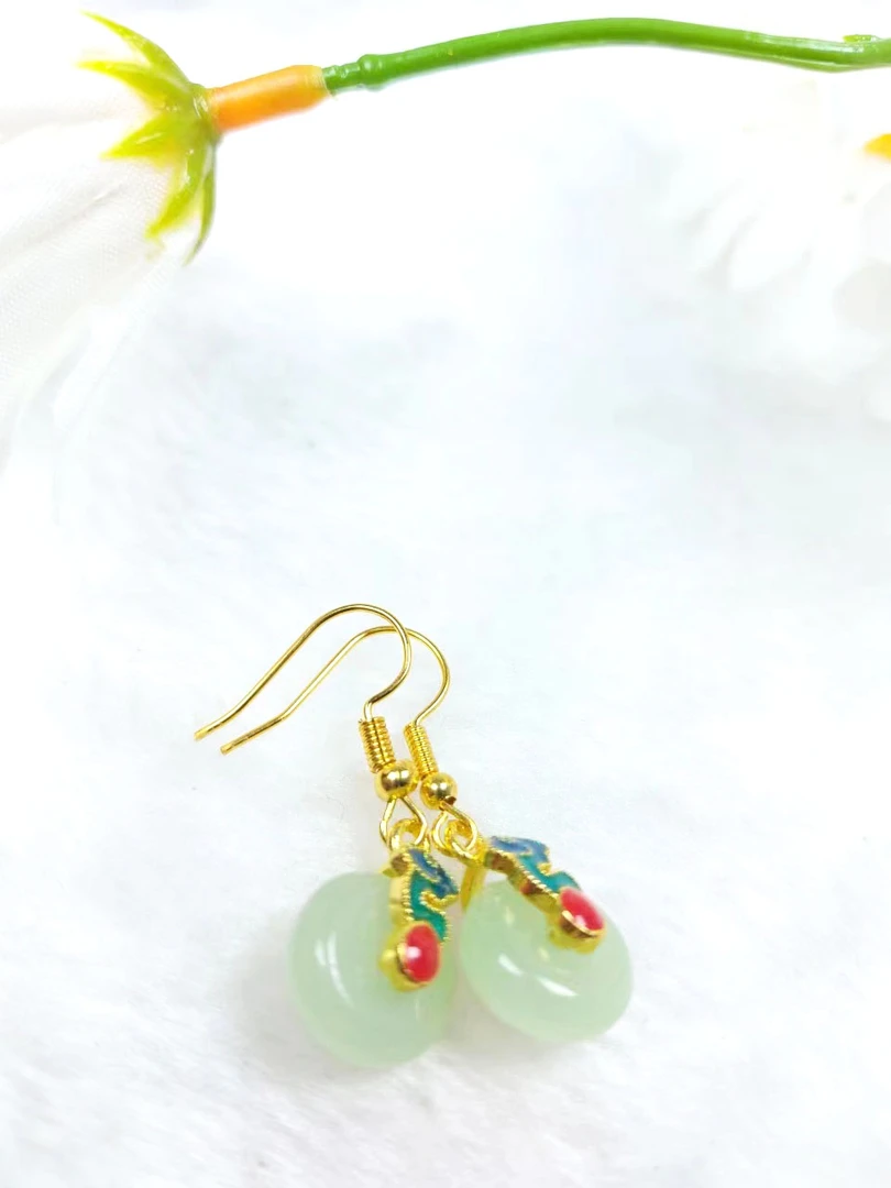 玛瑙耳钩耳饰复古时尚耳坠耳环A26