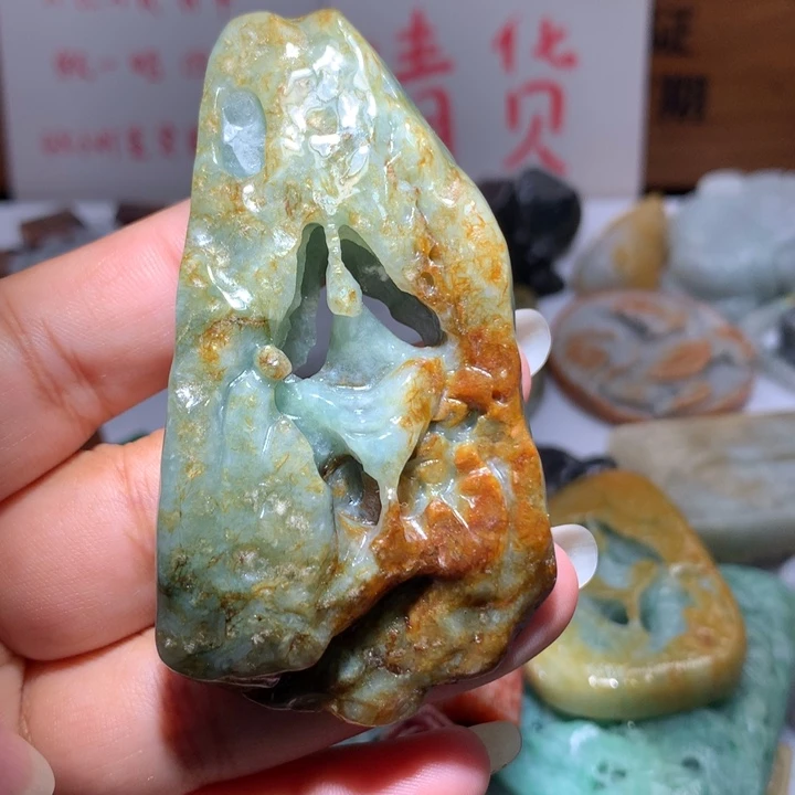 翡翠未镶嵌颈饰保真天然A货翡翠
