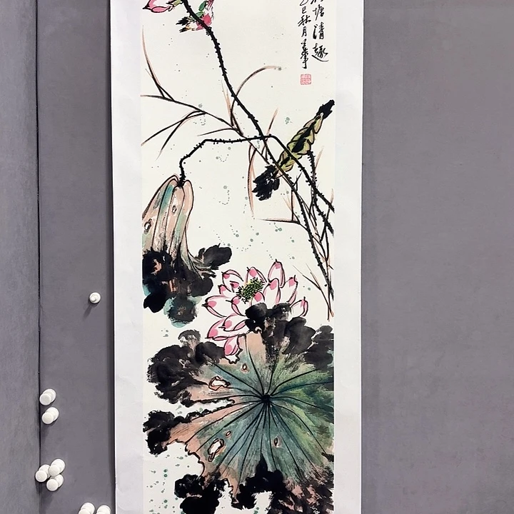 国画亲笔手绘放心去藏