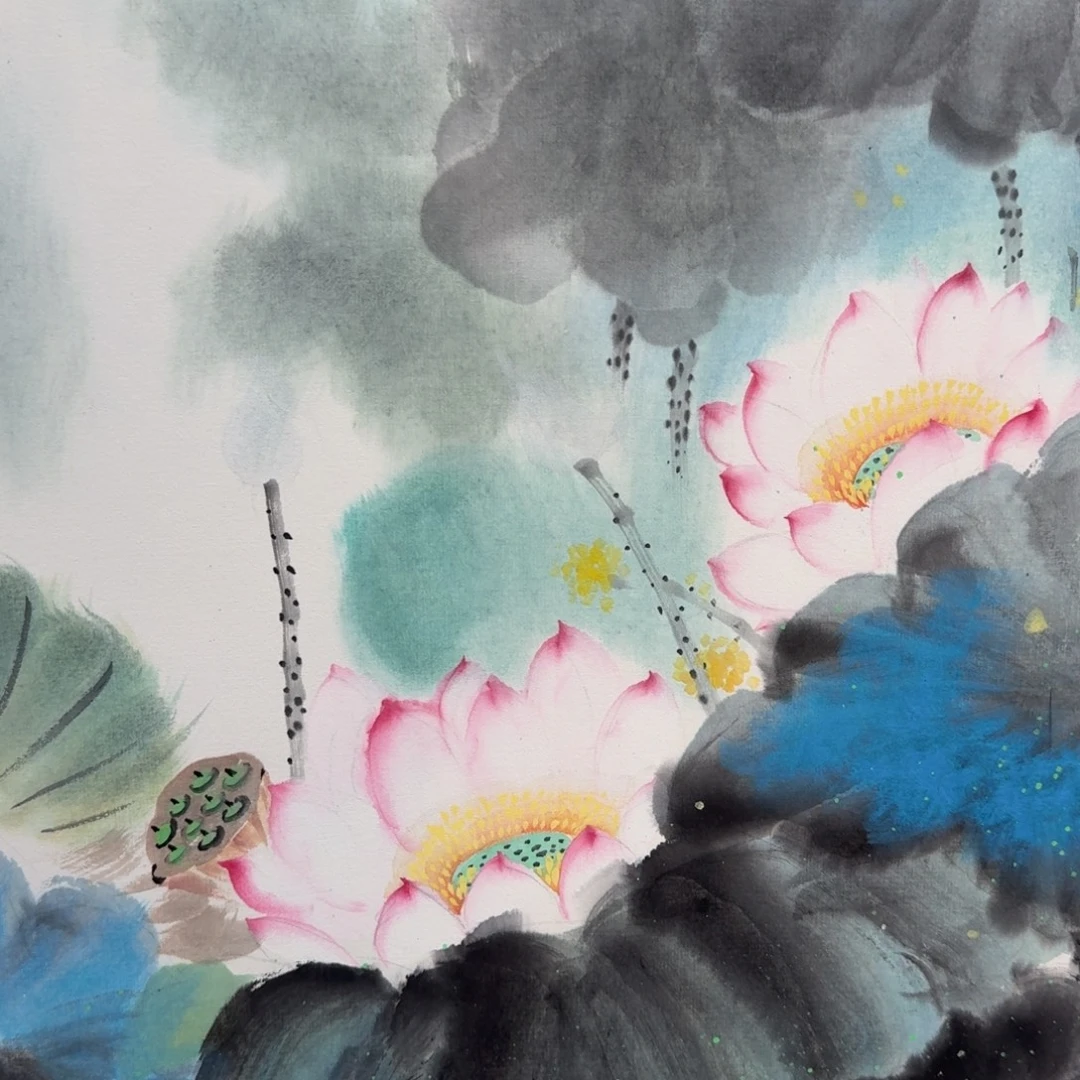 国画国画作品山水花鸟