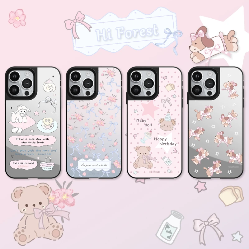 新品森林早报系列iphone15硬壳12promax卡通14/13promax手机壳