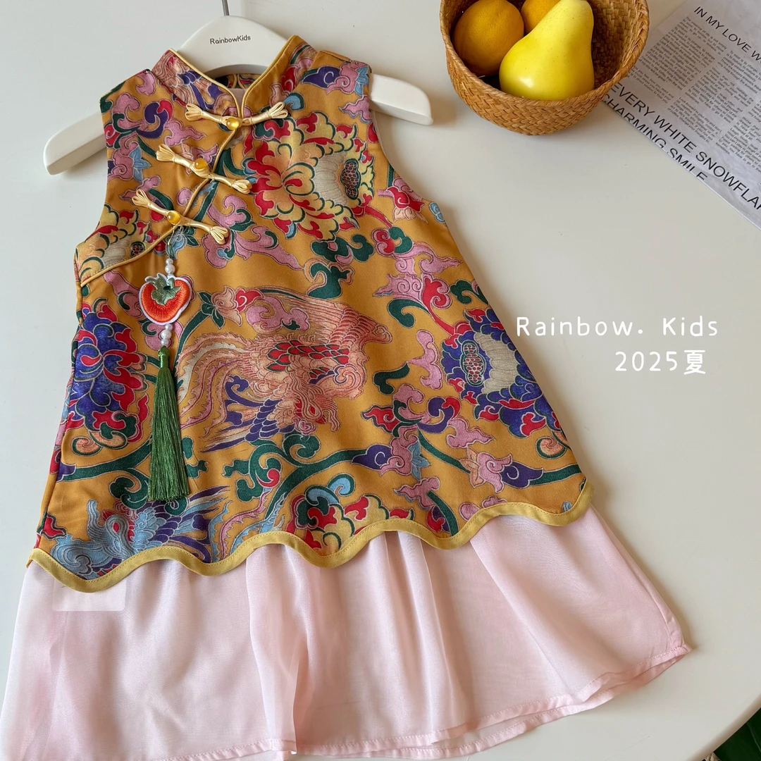 【彩虹家】2025夏款新中式国风小裙子-88457