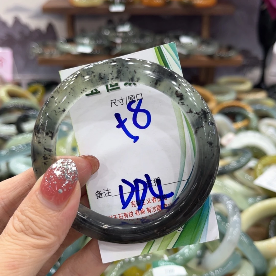 未镶嵌蛇纹石玉手镯手镯