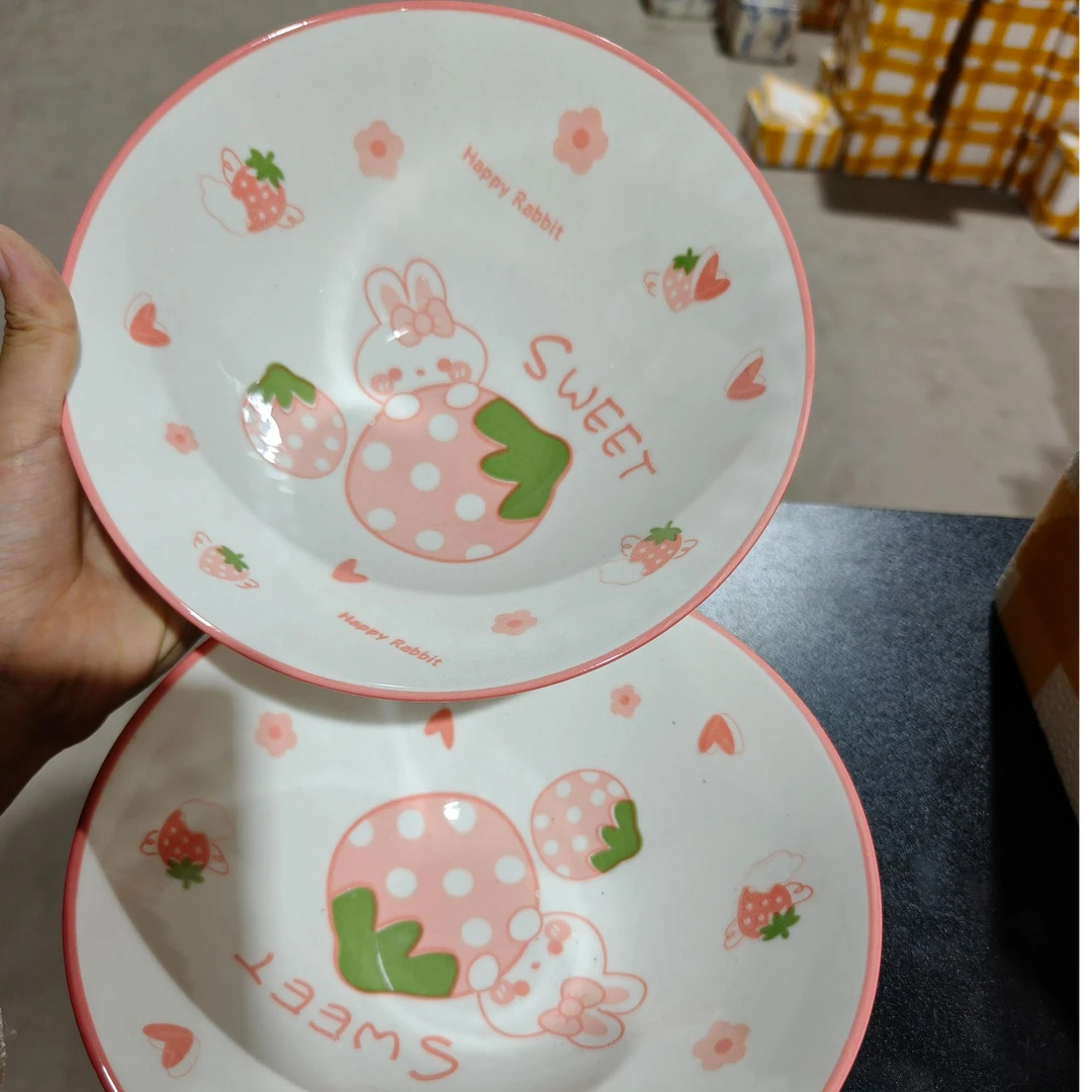 【芳姐福利】8英寸斗笠碗2只装【花色随机】