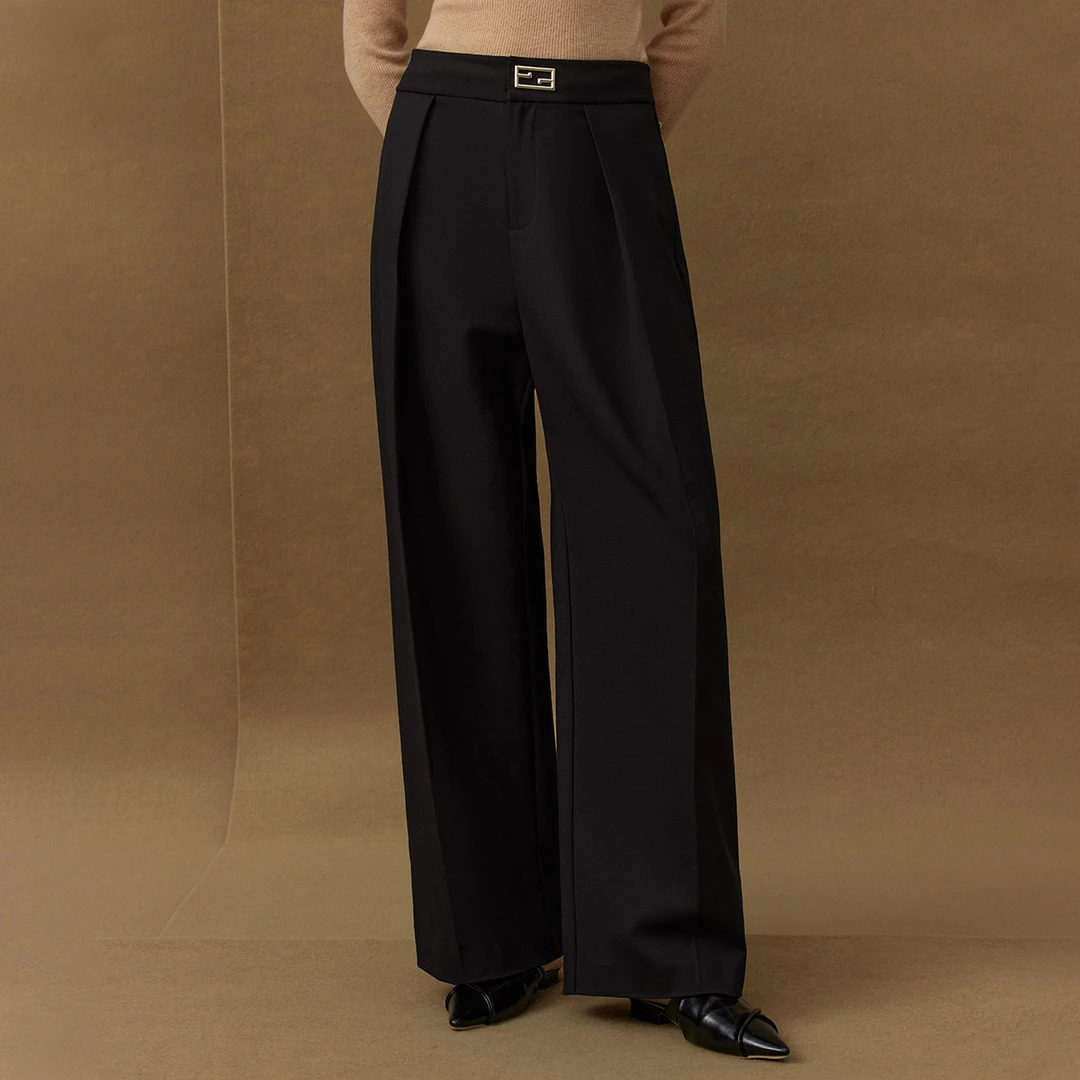 【小余专属】时尚高腰休闲裤冬气质通勤西装裤显瘦长裤MC102309137