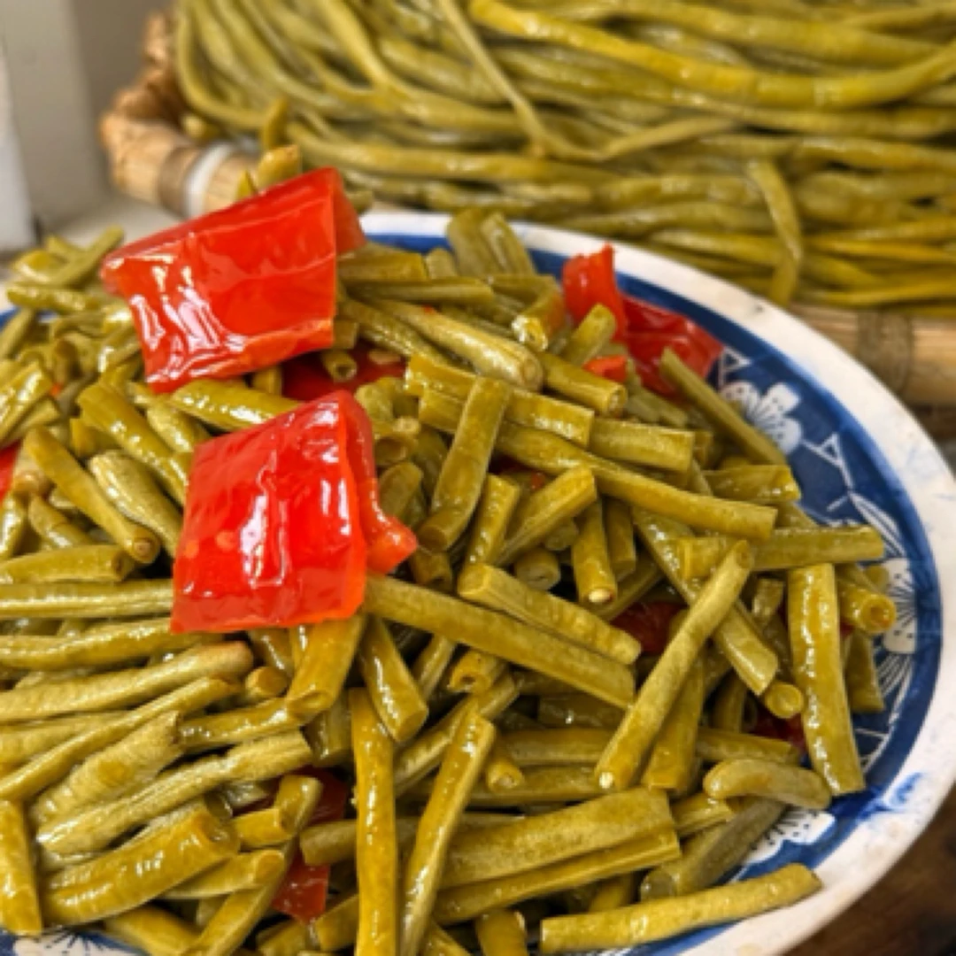 大别山特产农家泡豇豆炒熟发货