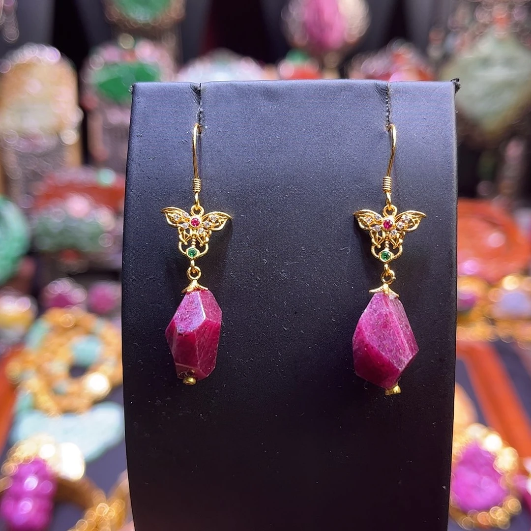 红宝石未镶嵌耳饰开播福利