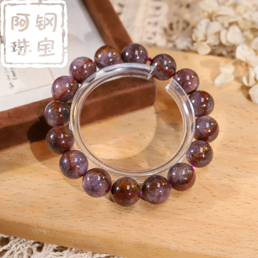 【高品稀缺】四色达碧兹极光23金牙高品水晶手串多样性发其一-JG188