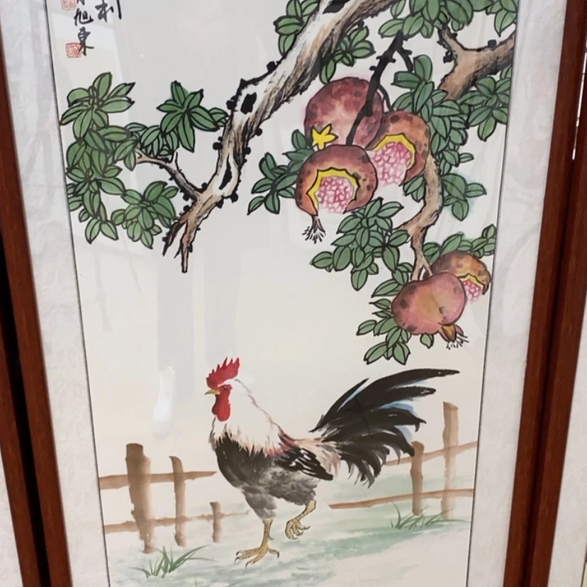 【闪购商品】国画手绘国画带框不退