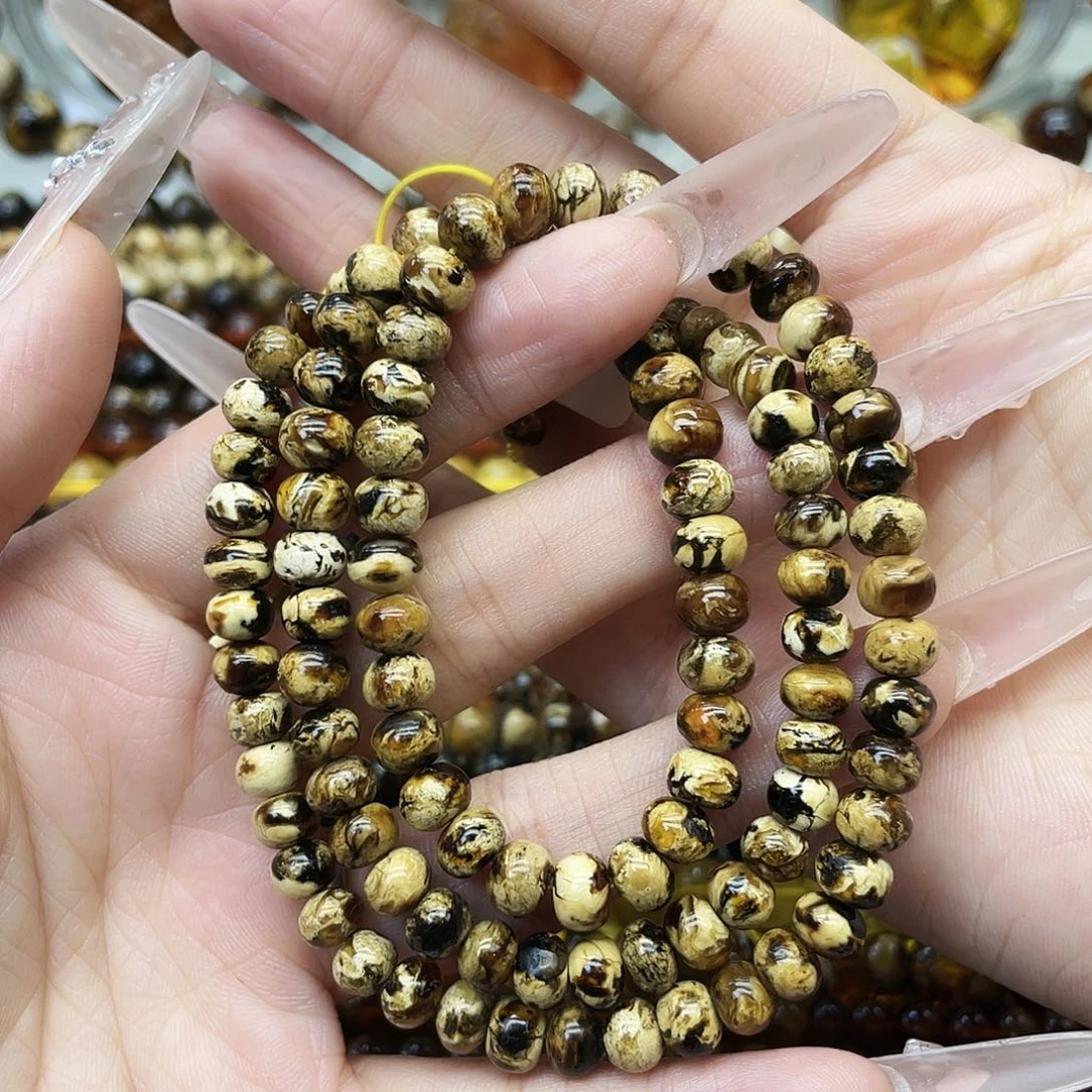 琥珀未镶嵌裸石6干白