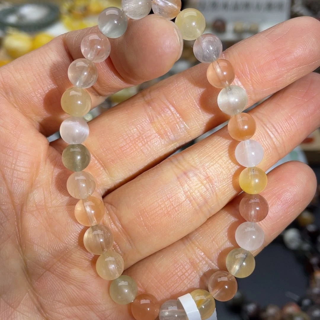 未镶嵌手链水晶兔毛多宝