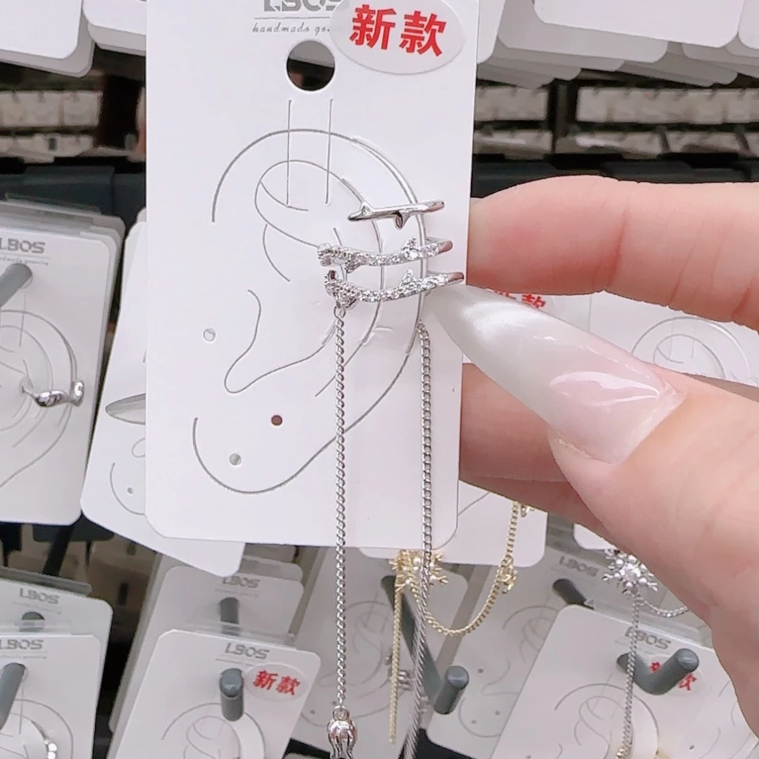 锆石铜合金925银耳环
