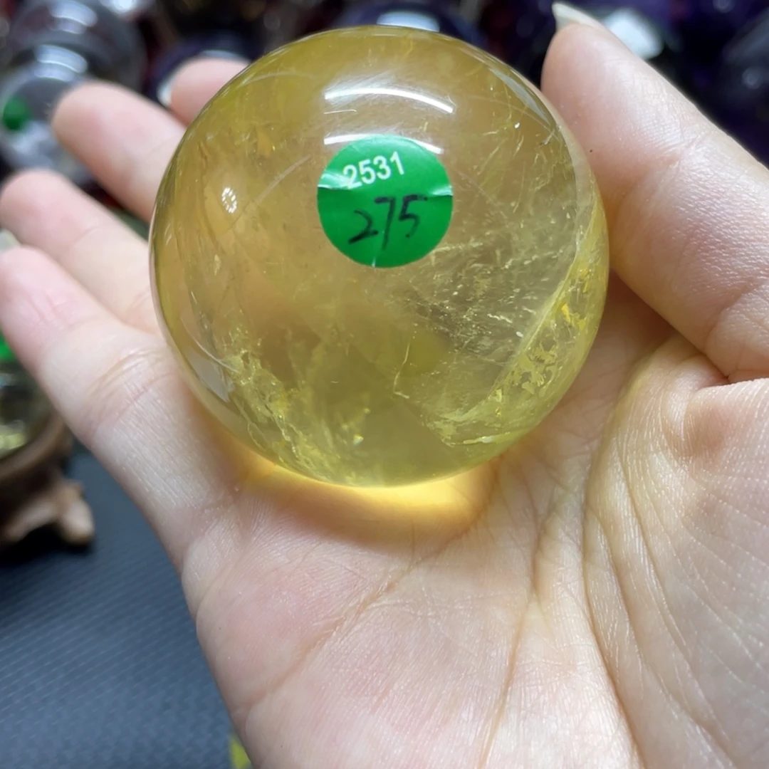 hh黄水L2531未镶嵌水晶颜*