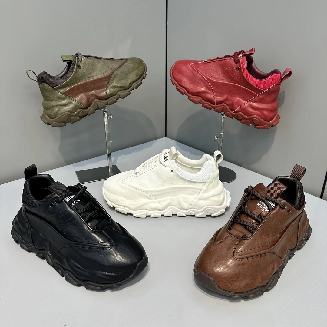 欧洲站潮牌2025男士时尚新款秋冬加棉时尚舒适高端日常休闲潮鞋