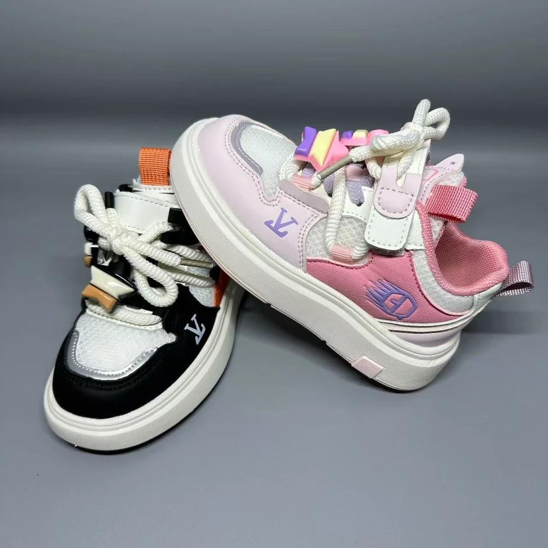 26632/36632儿童单透网魔术贴童鞋休闲鞋百搭时尚男童女童运动鞋2