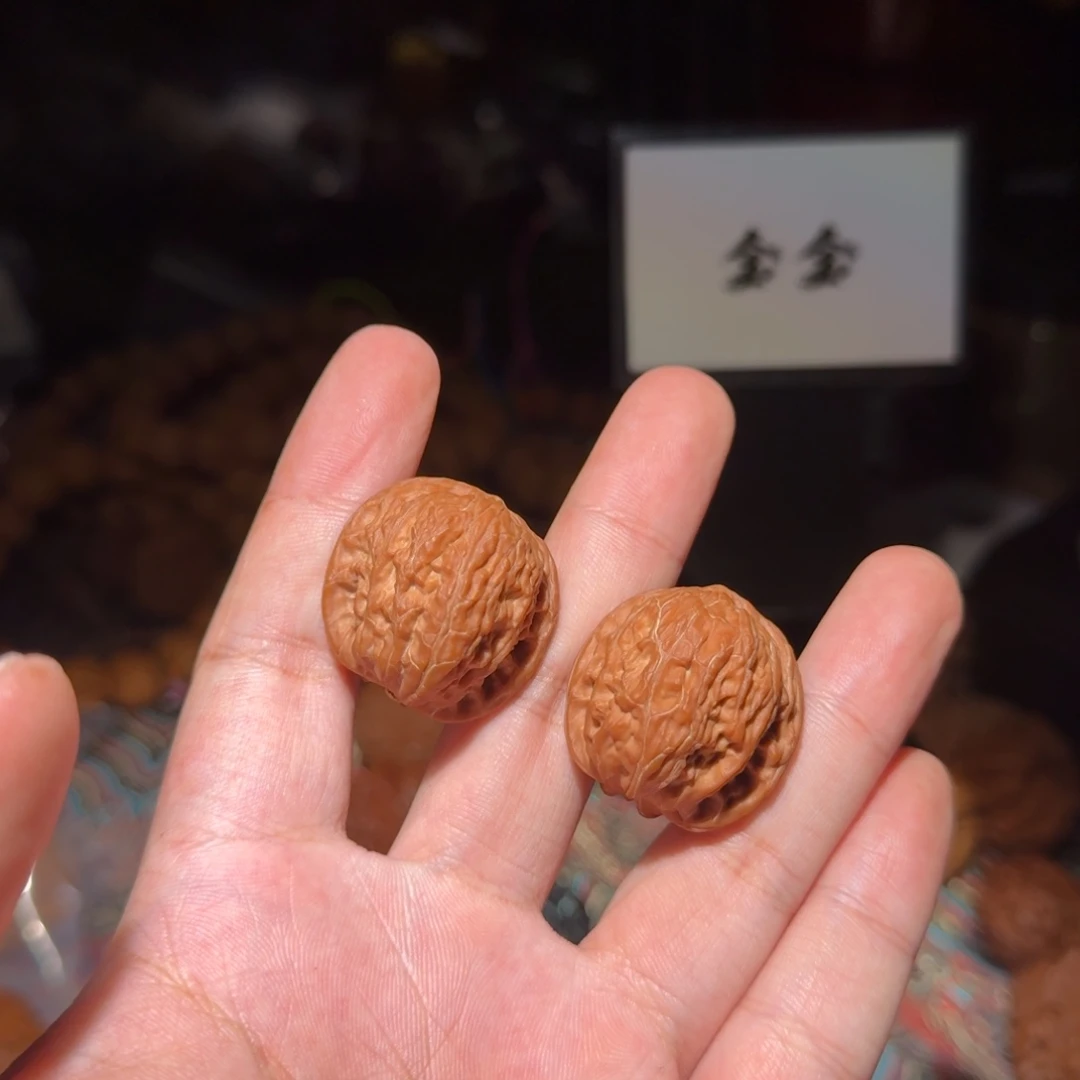 文玩核桃把件942mini小磨盘，尺寸29 30 29
