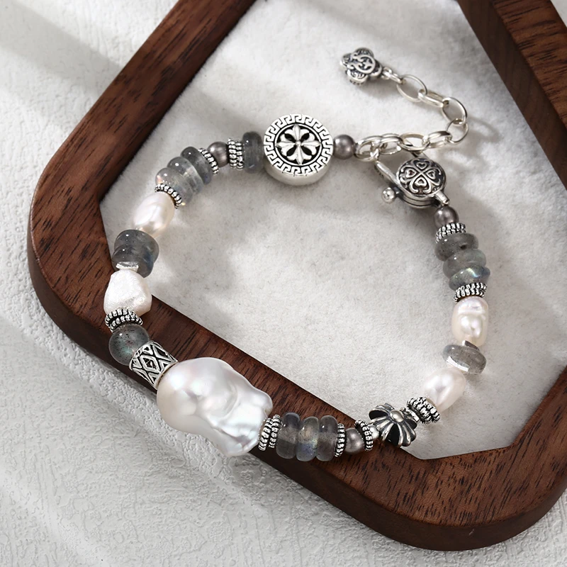 925银手链 SL084「北冰洋」巴洛克手链