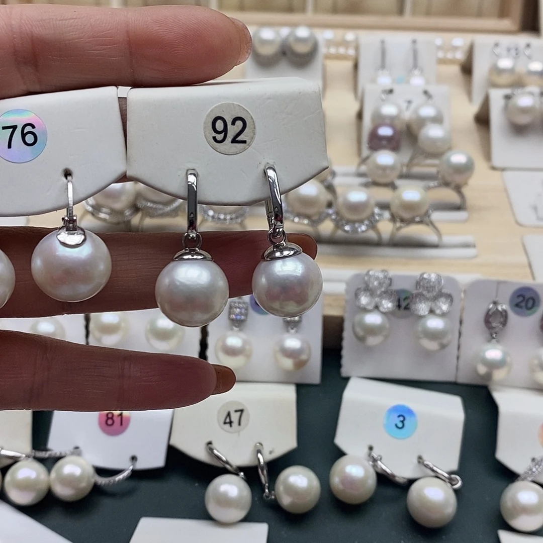 银S925镶嵌颈饰淡水珍珠