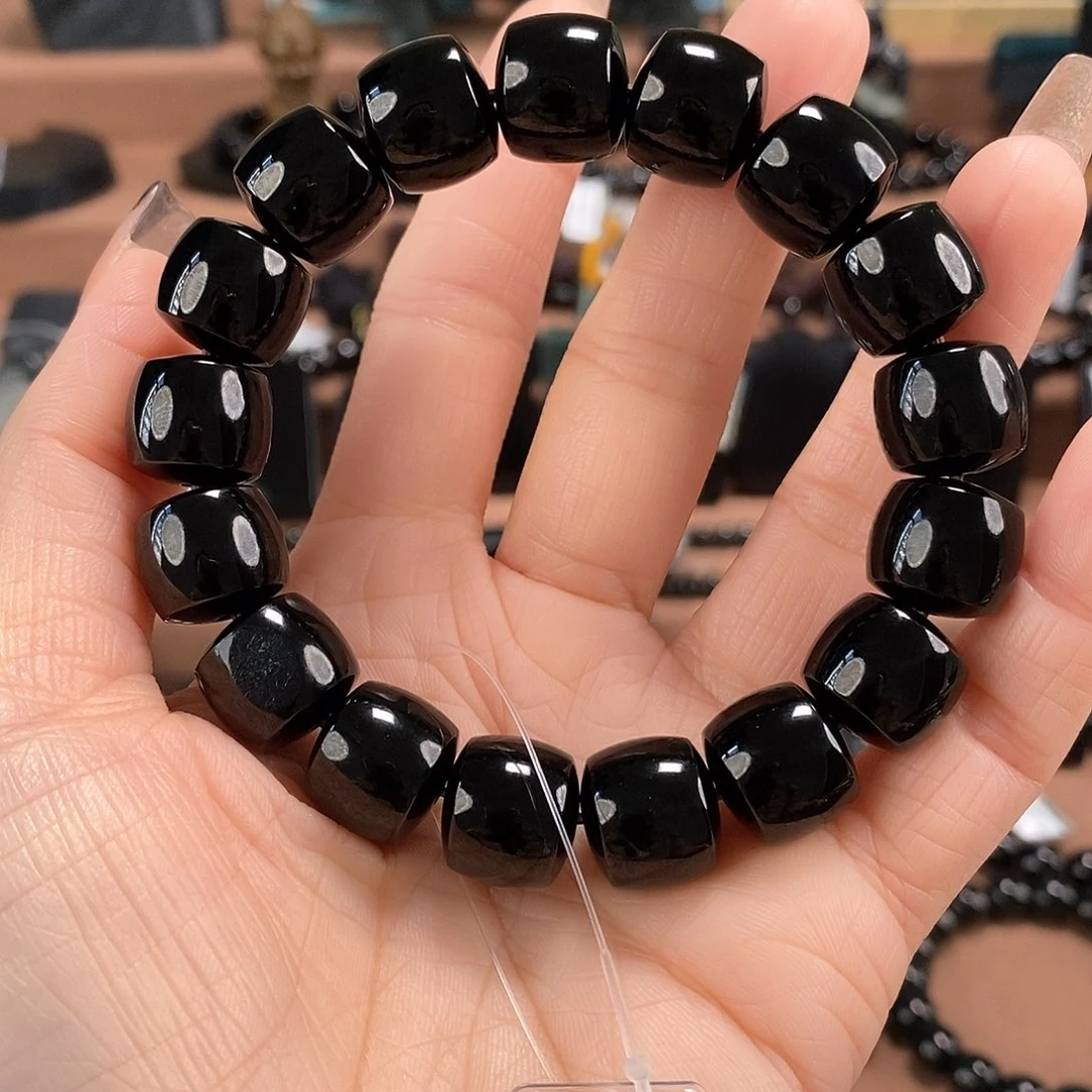 行***蒙和田玉未镶嵌手链14特黑