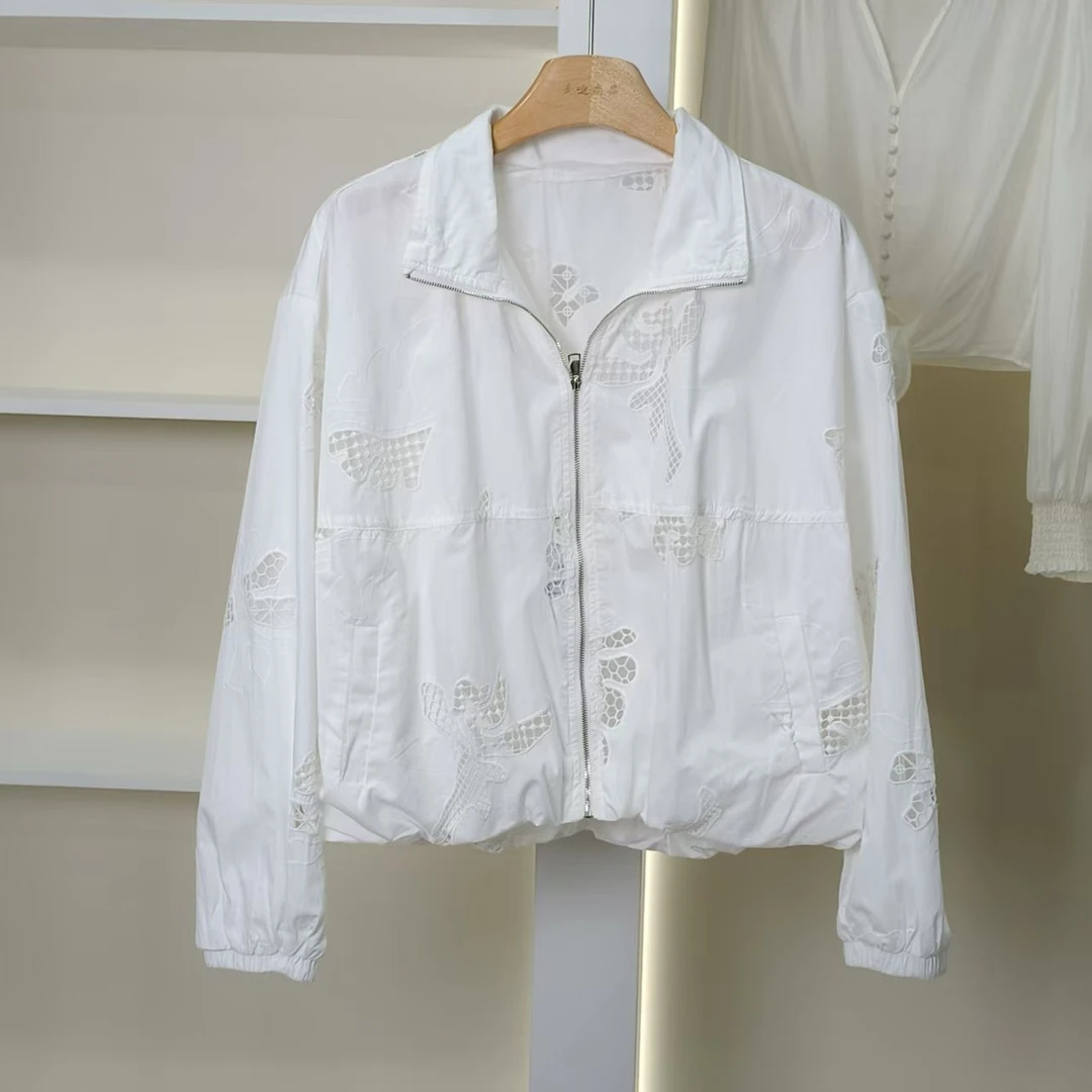 【麦迪尚品•品牌新款】5082374 网纱拼接短外套春季女装商场同款