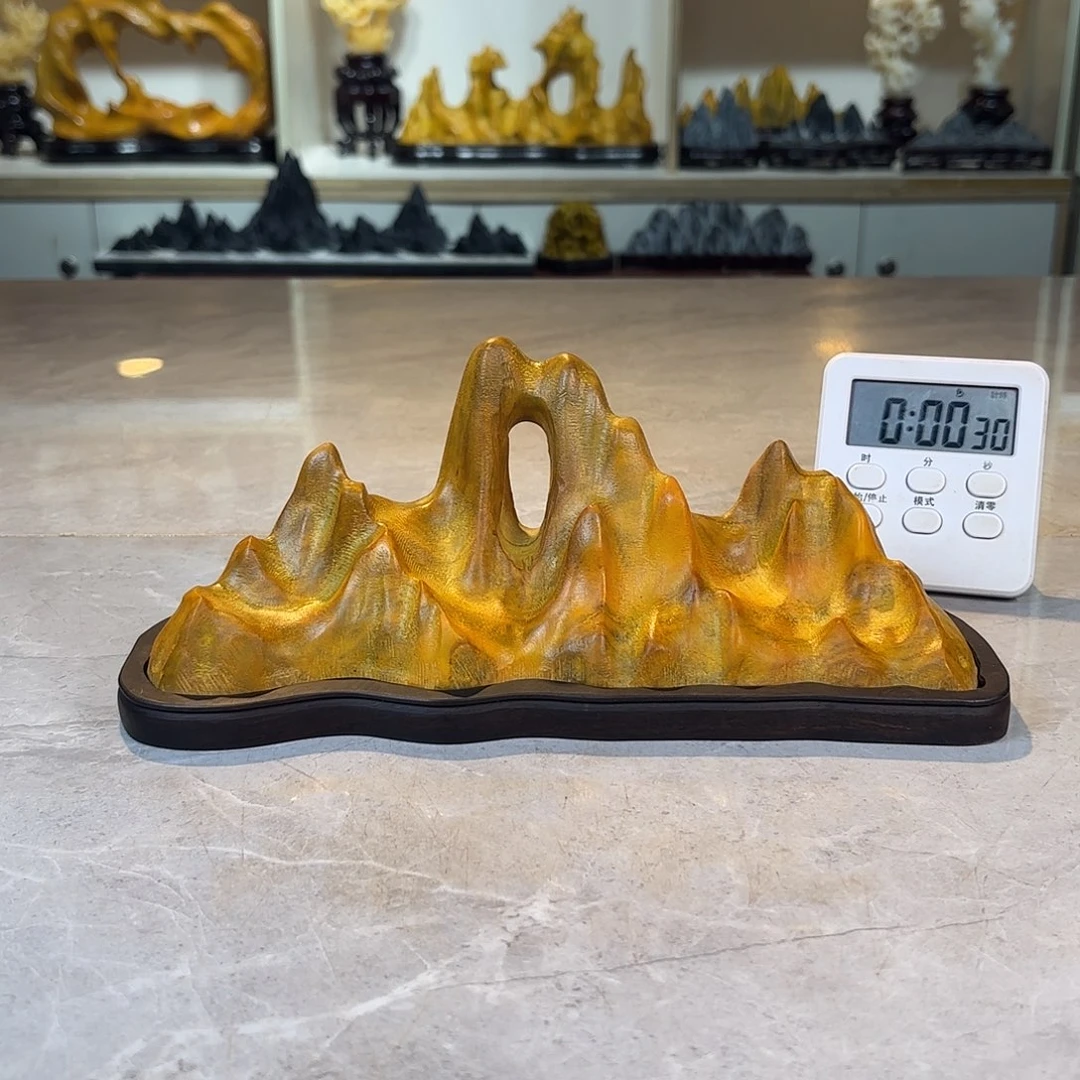 静***得陶灵璧石手工雕刻奇石摆件