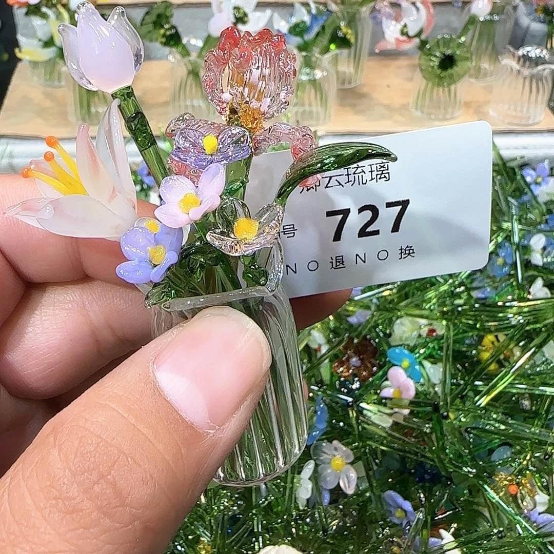 琉璃手工艺品-****-727插花