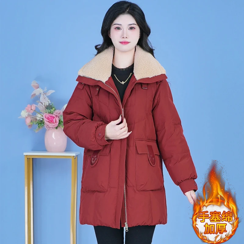 2025新款秋冬保暖棉衣外套女气质高级感宽松减龄百搭加厚棉服