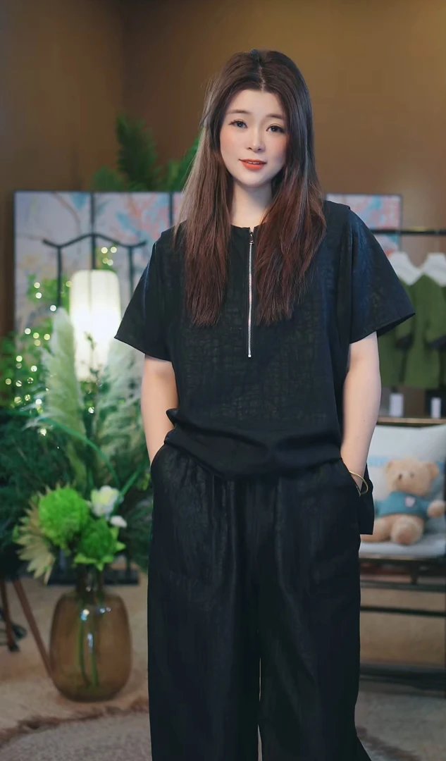 杯子家《休闲拉链款上衣》非遗桑蚕丝香云纱老料时尚女款