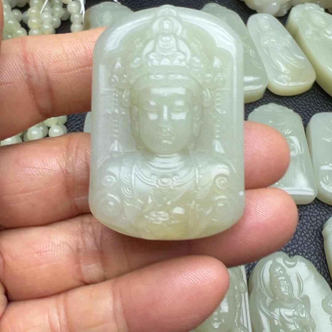 和田玉（糖玉）未镶嵌吊坠(不含链)