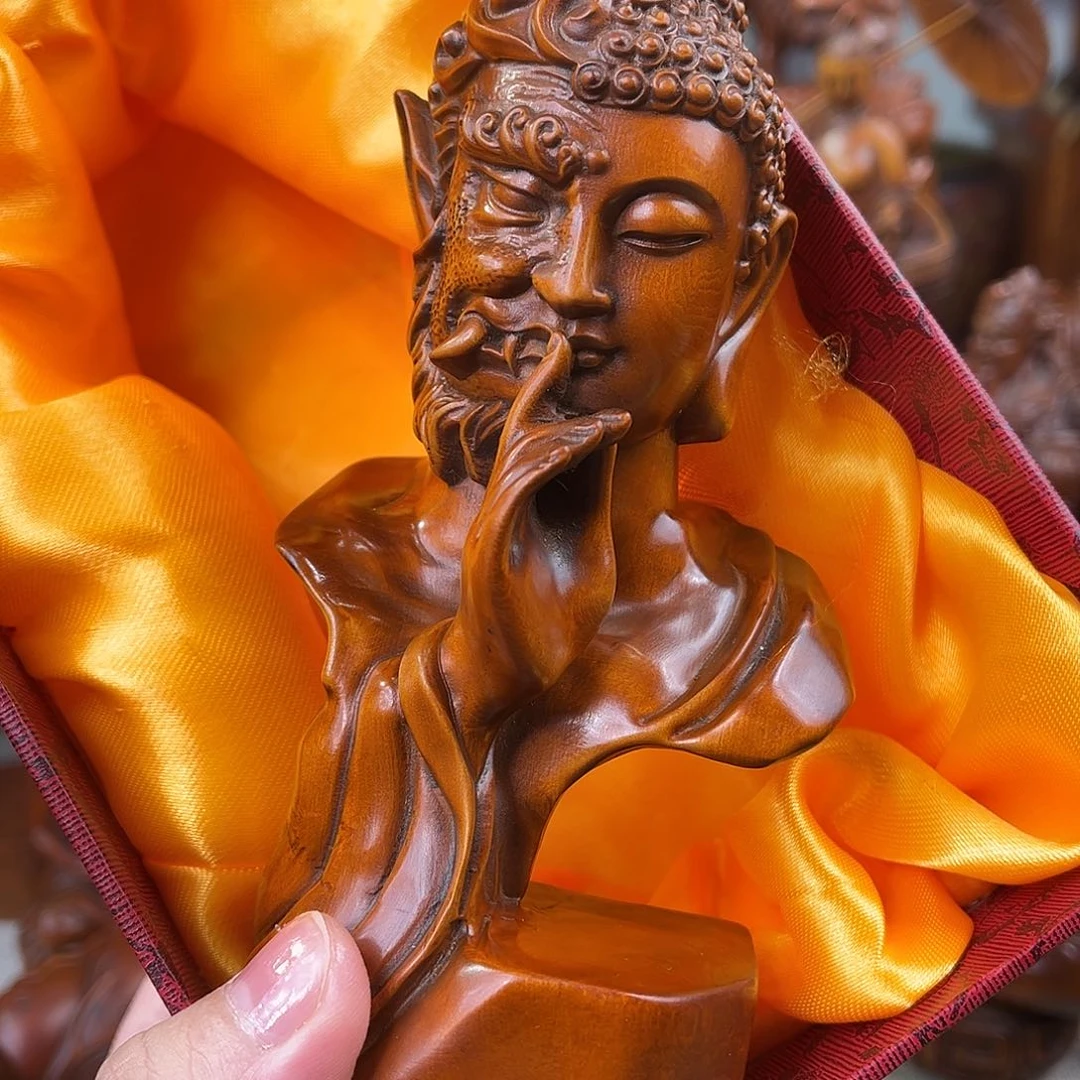 黄杨木黄杨木雕刻高度15厘米