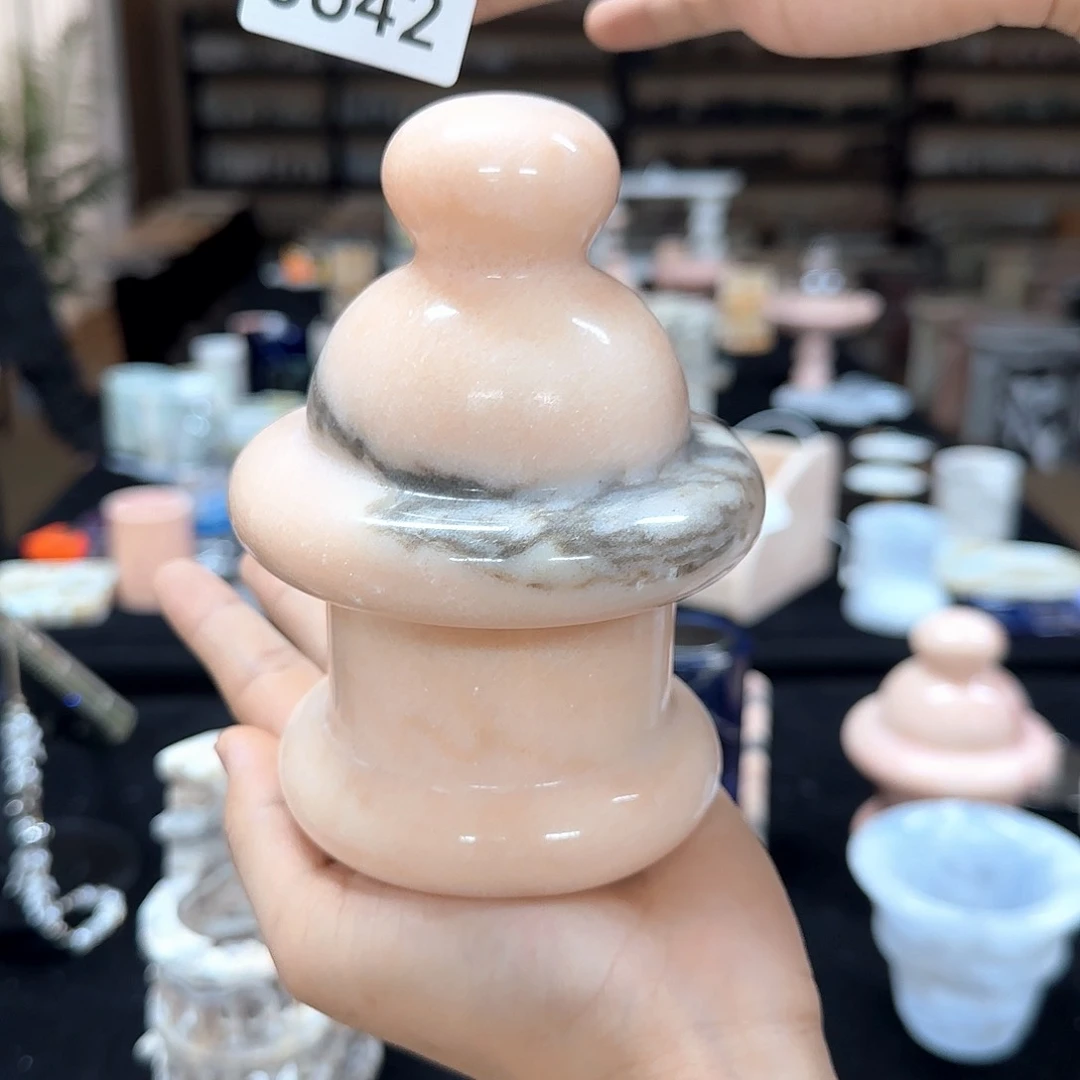 3642烟粉小帽子（新品