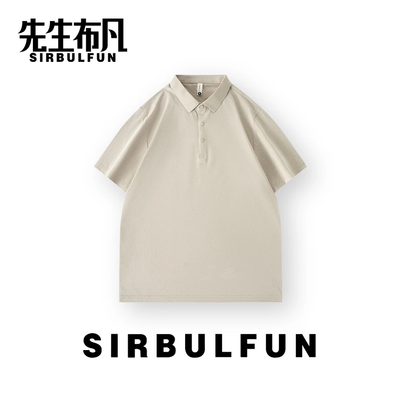 【迪桑家面料】运动速干纯色男士夏季polo衫短袖透气休闲T恤户外