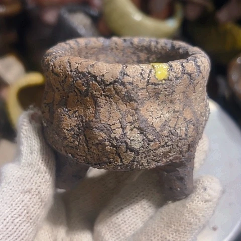 粗陶花盆手工花盆制作
