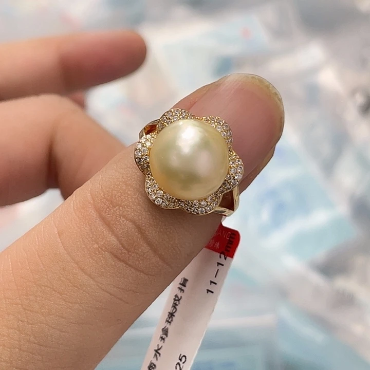 海水珍珠手绳银S925镶嵌