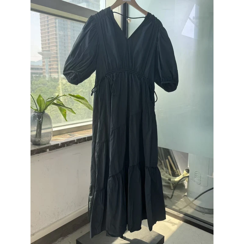 JJ深绿色连衣裙7118
