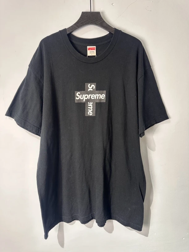 95新 Supreme L码/supreme十字架短袖/95新