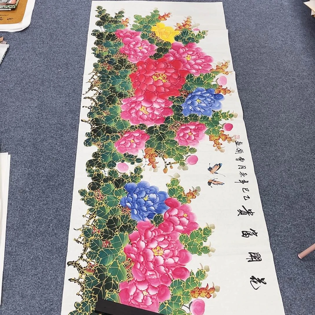 国画作品小姐姐放漏…