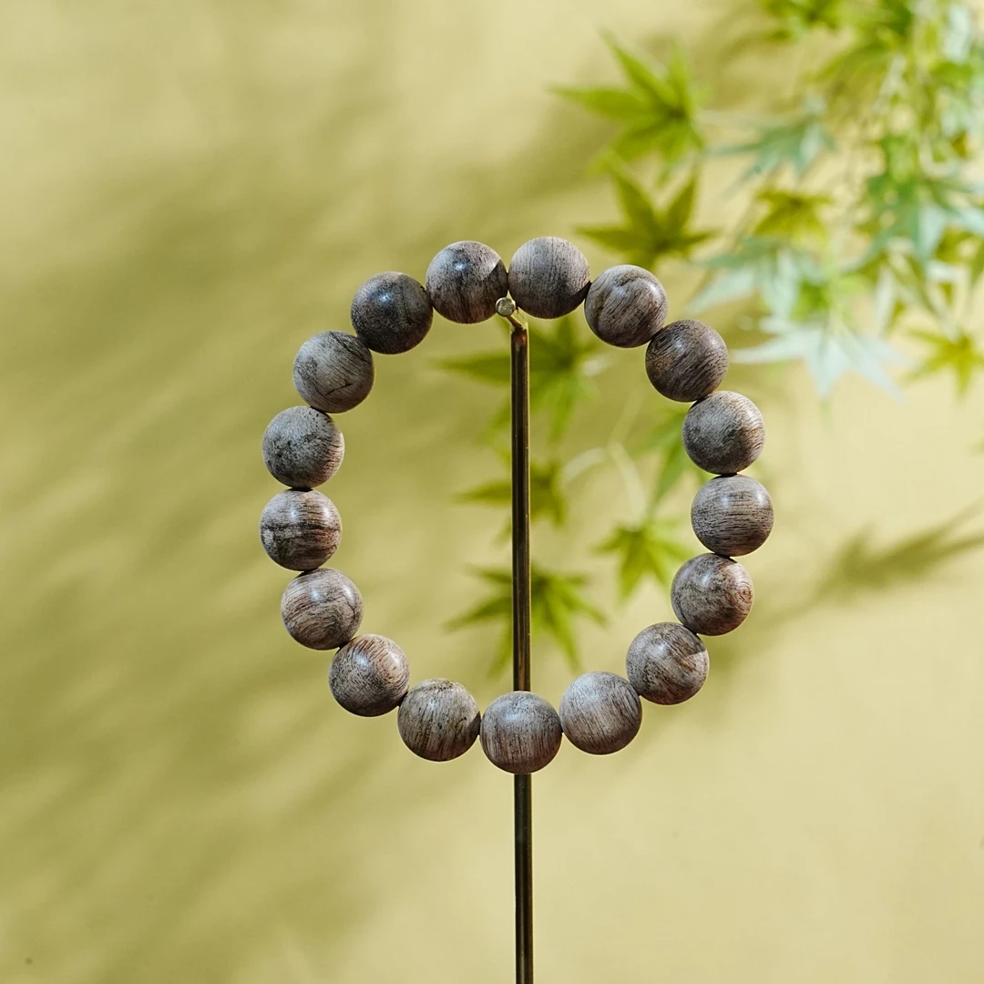 【毕业级】缅甸密支那虎斑奇楠单圈沉香手串 11.87g T251008077  A