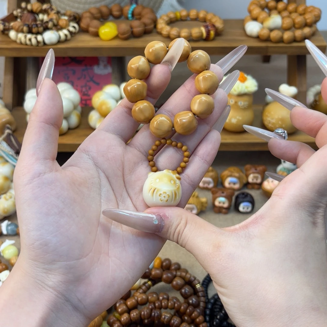 ****猴头核桃吊坠猴头手捻