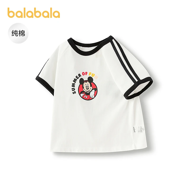 【迪士尼IP】巴拉巴拉童装儿童短袖t恤纯棉上衣宝宝夏装2025新款